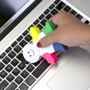 12439-Marca Texto Boneco com Limpador de Tela e Teclado