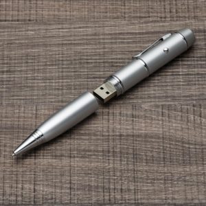 007V1-4GB-Caneta Pen Drive 4GB e Laser