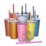 14250-Copo de Acrílico 550ml com Canudo