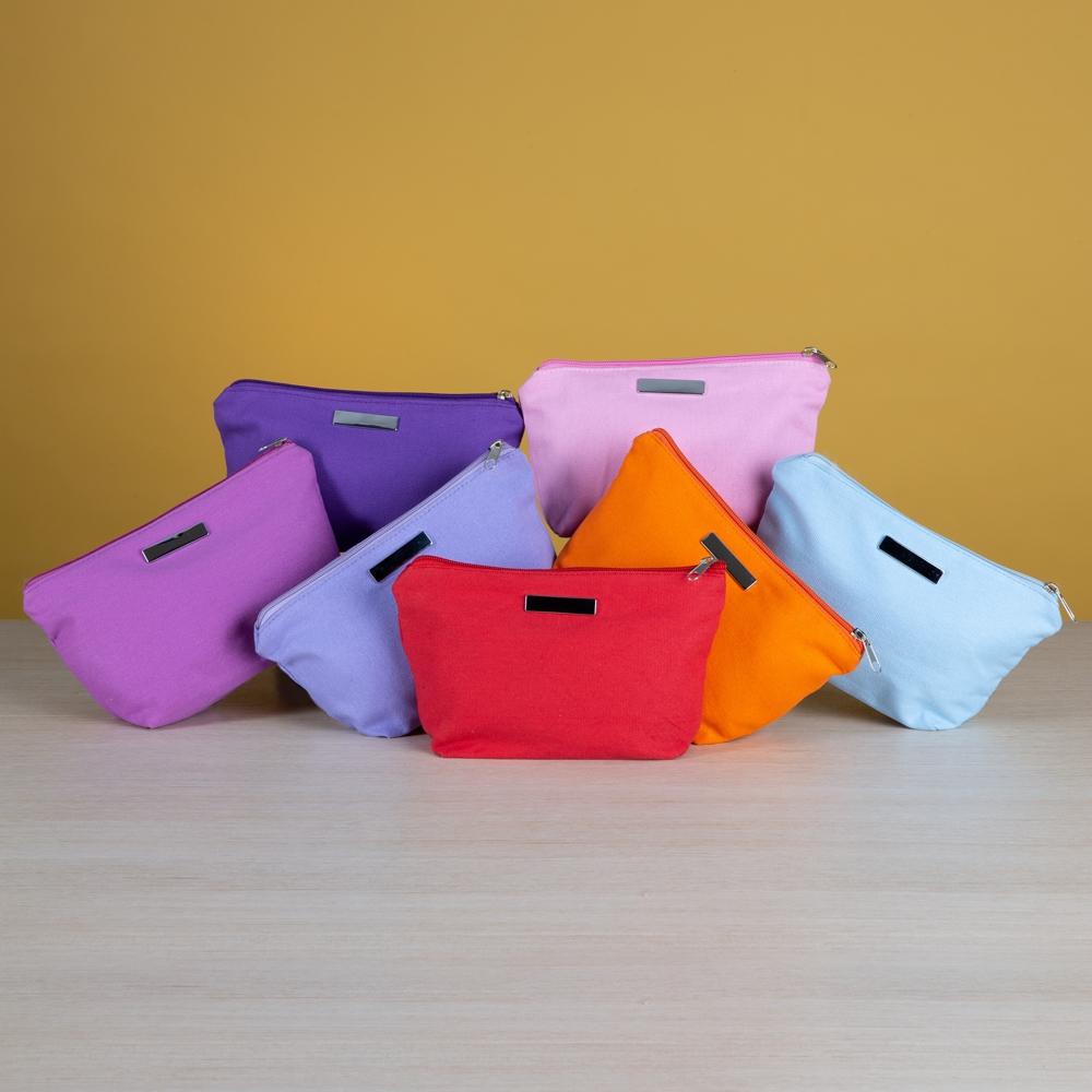 1229P-Necessaire de Lona com Plaquinha