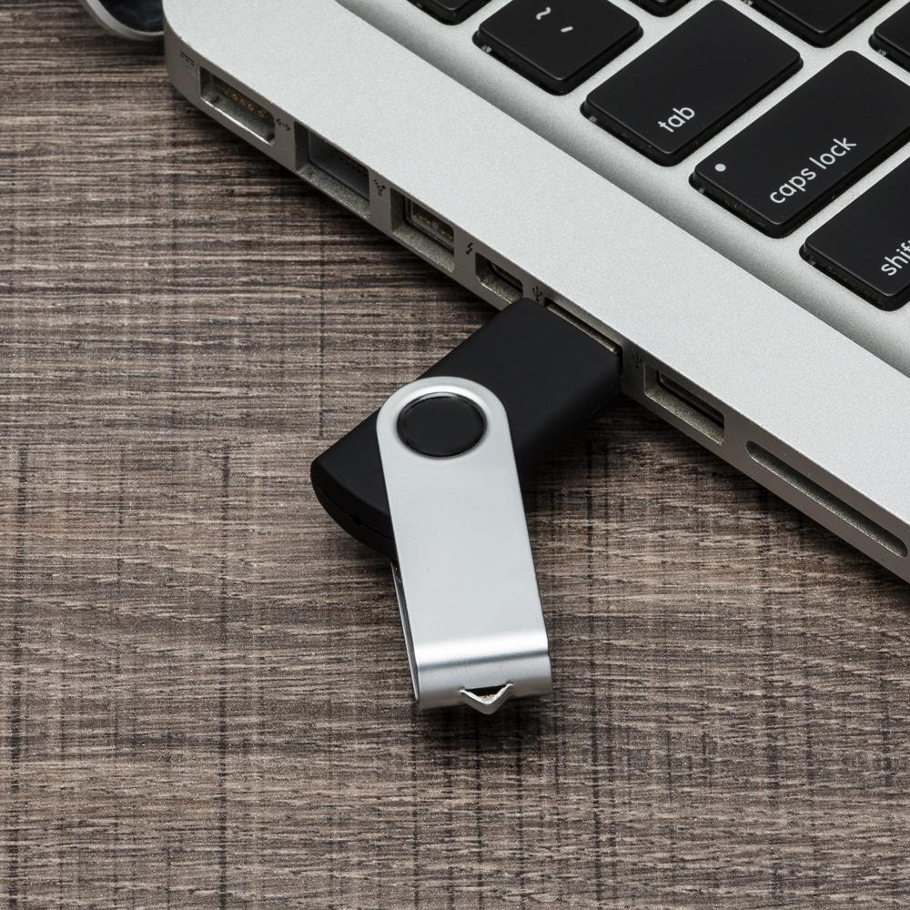 00016-SM 32 GB-Pen Drive Giratório Metálico 32 GB