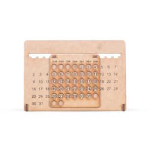 13854-Calendário Permanente MDF